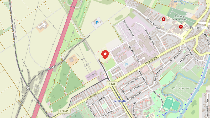 Karte: Ludwig Landmann Straße 1A, 60488 Frankfurt