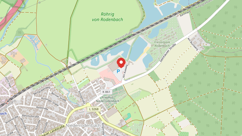 Karte: Am Aueweg 1, 63517 Niederrodenbach