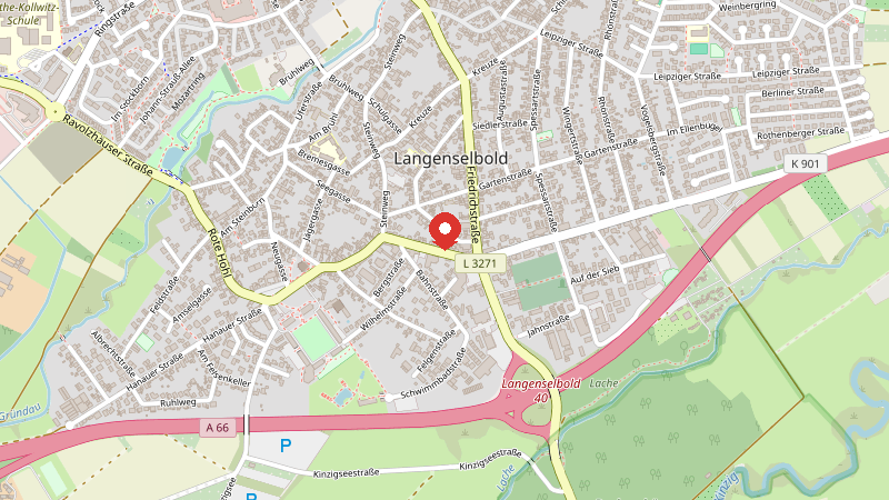 Karte: Gelnhäuser Straße 12, 63505 Langenselbold