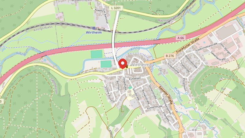 Karte: Leipziger Straße 1-3, 63599 Biebergemünd