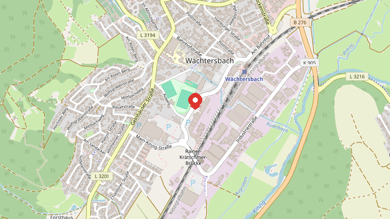 Karte: Main Kinzig Straße 32, 63607 Wächtersbach