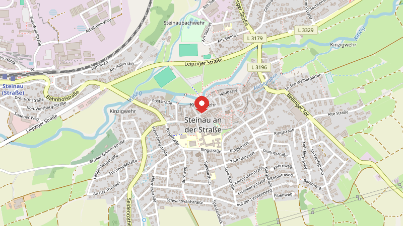 Karte: Brüder Grimm Straße 117, 36396 Steinau