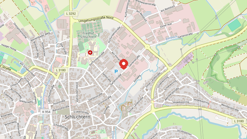 Karte: Gartenstraße 23a, 36381 Schlüchtern