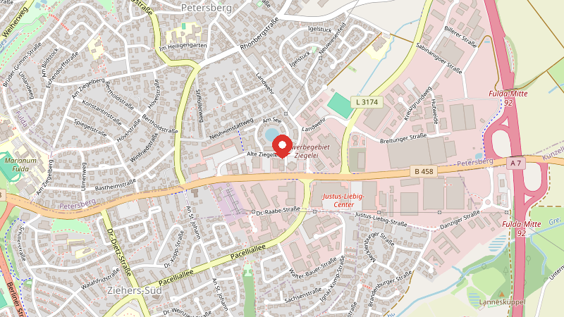 Karte: Alten Ziegelei 14, 36100 Petersberg