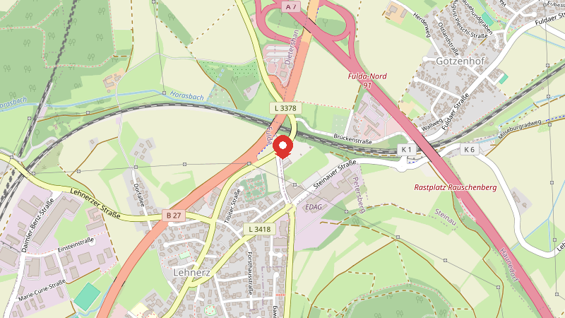 Karte: Am Rabenstein 4, 36100 Fulda